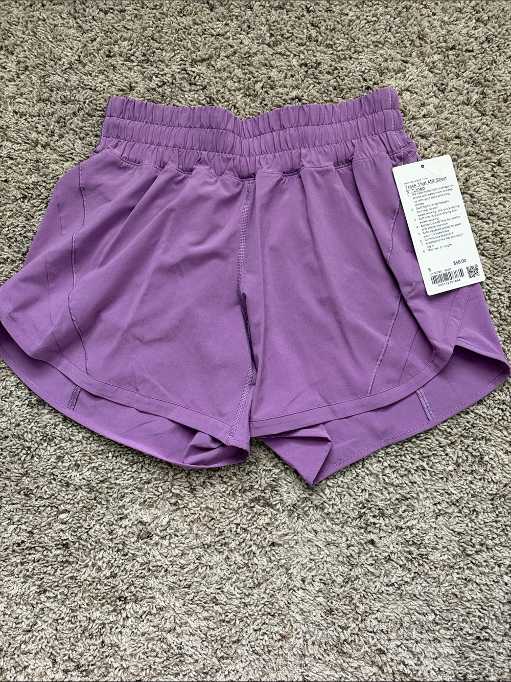 NWT Lululemon Track That 5” Short size 6